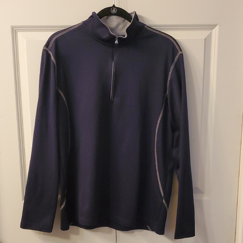 Navy Blue Quarter-Zip Pullover